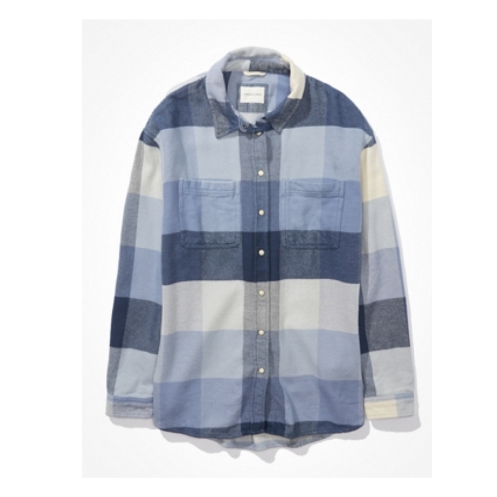 AE Oversized Flannel Shirt
